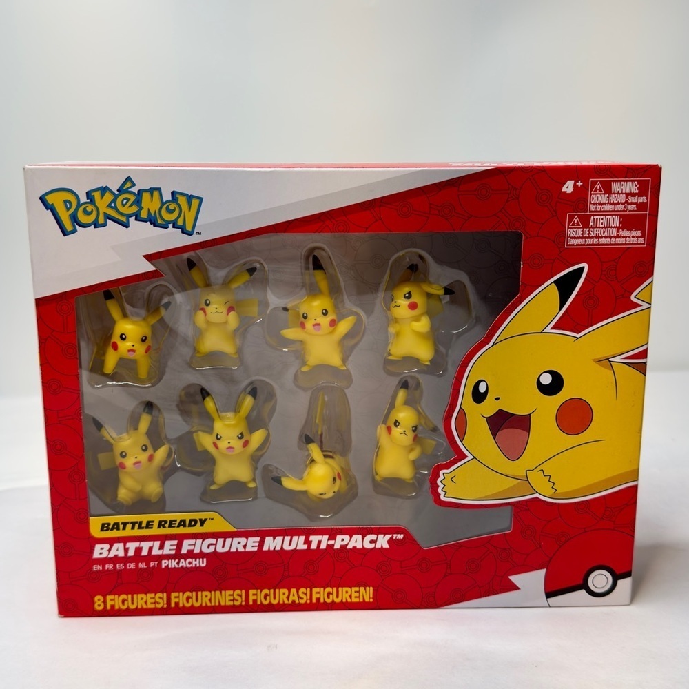 Pokemon Battle Ready Pikachu Figure Multi 8-Pack New Sealed Box - Picture 3 of 7